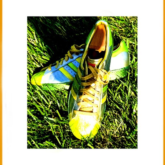 One Of A Kind Adidas Originals Leather Athletic Metallic Glitter Gum Sneakers main image 12